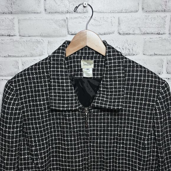 Vintage Neiman Marcus Womens 100% Silk Sport Coat Plus Size 16 Old Money Luxury - Picture 6 of 12